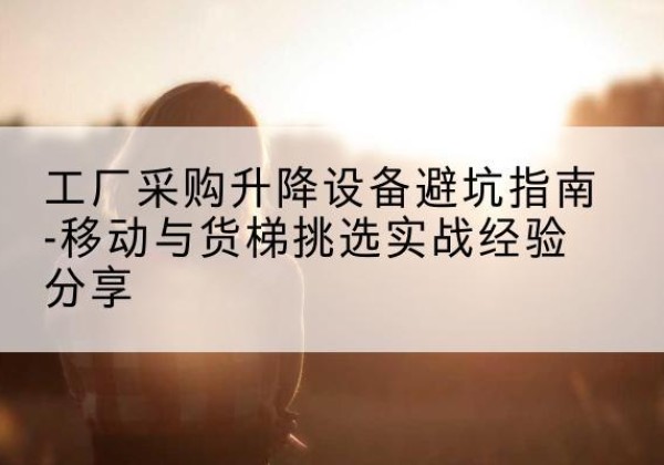 固原移动式升降机怎么选-工厂采购升降设备避坑指南-移动与货梯挑选实战经验分享